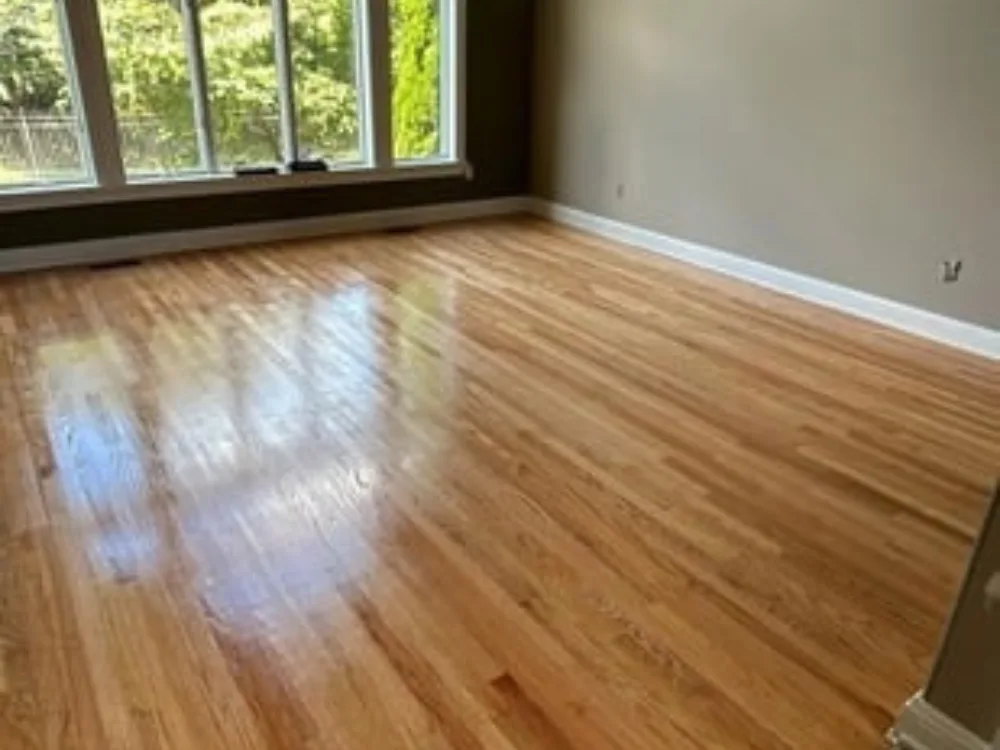 Hardwood Floor Refinishing Watertown living room final result